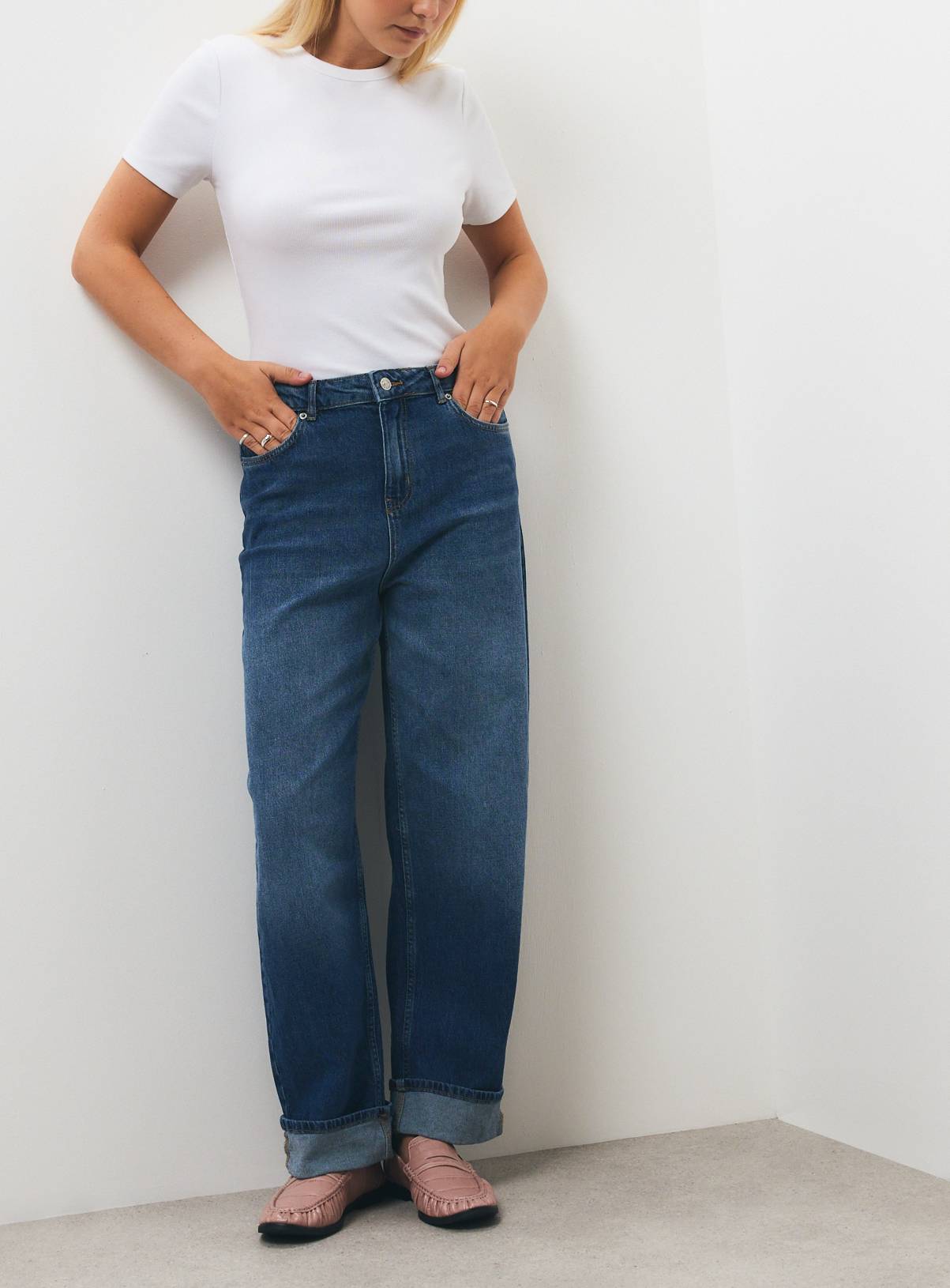 Mid Denim Barrel Leg Jeans 6 - Image 2
